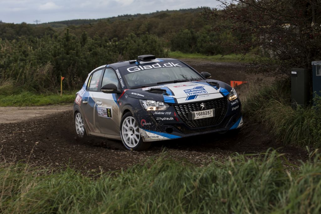 Jacob Madsen og Line Nedergaard er de nye vindere af Dansk Super Rally
(Foto: Jokum Tord Larsen)